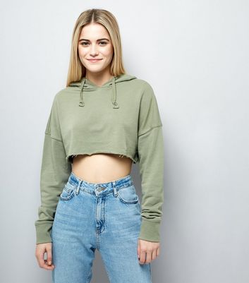 cropped hoodie and jeans