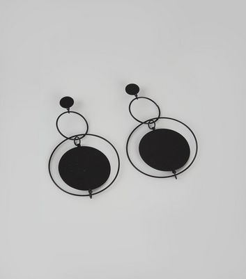 new look black earrings