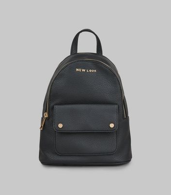 new look black backpack