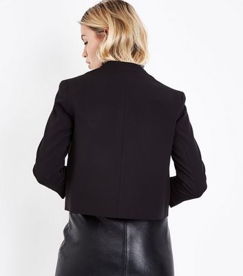 Black Crepe Blazer New Look