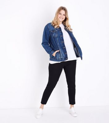 new look plus size denim jacket