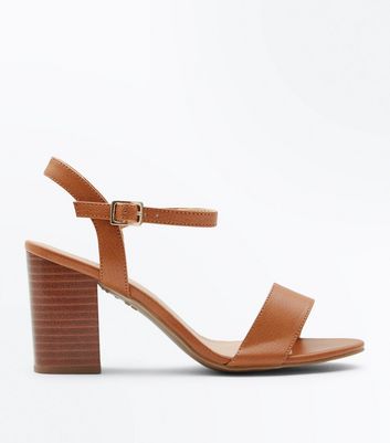 tan wooden heel sandals