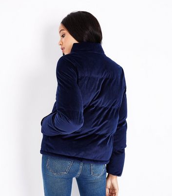 velvet puffer jacket