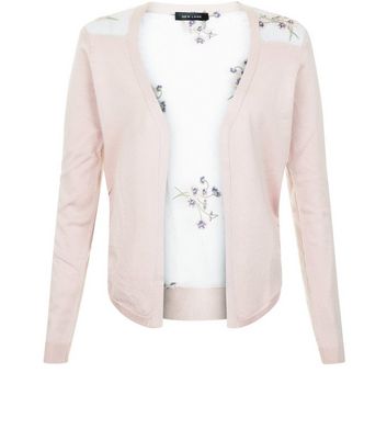 pink mesh cardigan