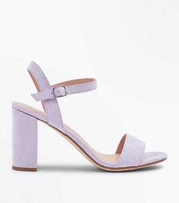 Elegant Slip-on High Heel Sandals Violet Colima