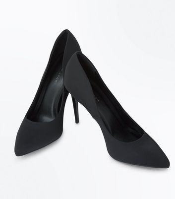 black satin court shoes uk