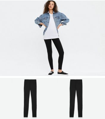 Tall Black Extra Long Leggings | New Look