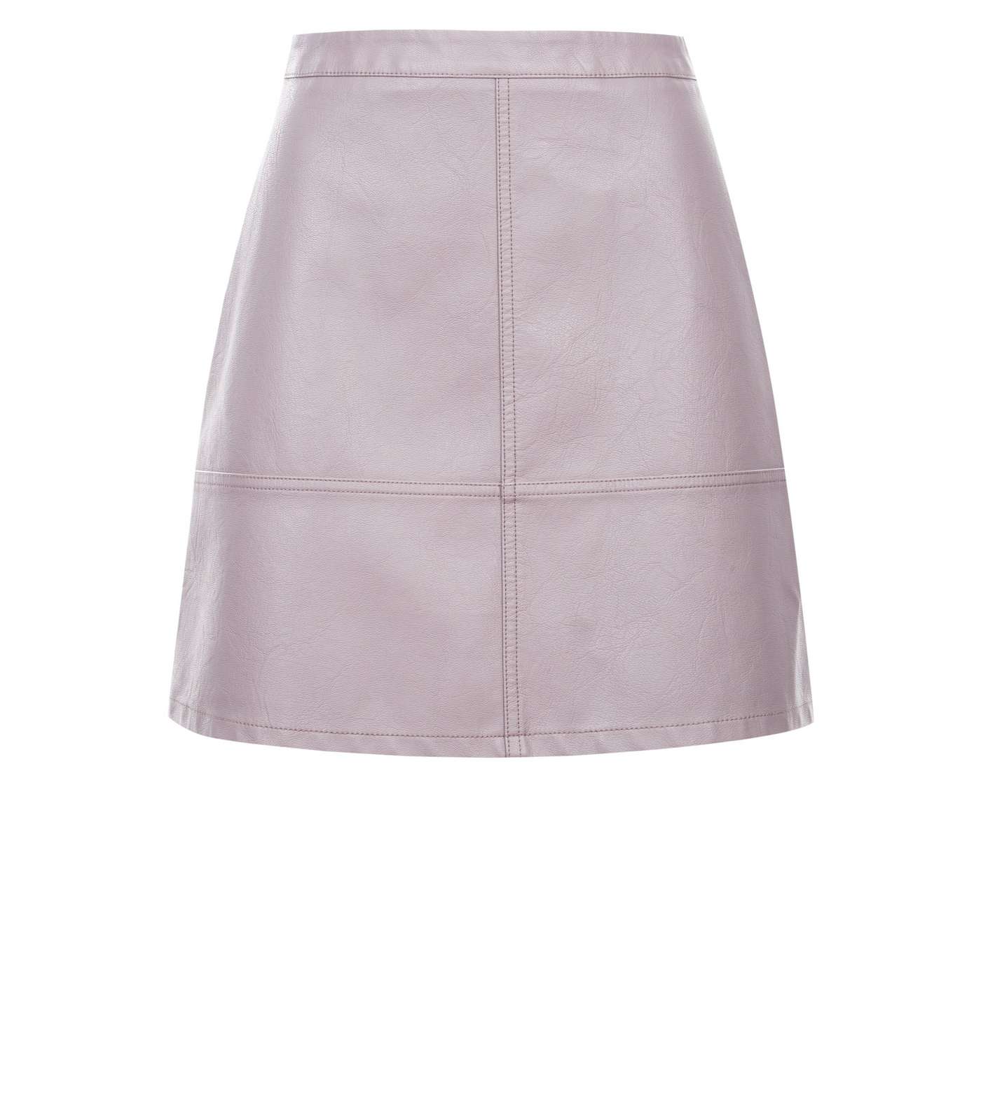 Mink Leather-Look Mini Skirt Image 4