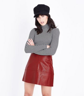 Plus Size skirt vegan leather skirt trendy plus size leather skirts