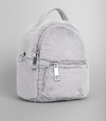 fluffy mini backpack