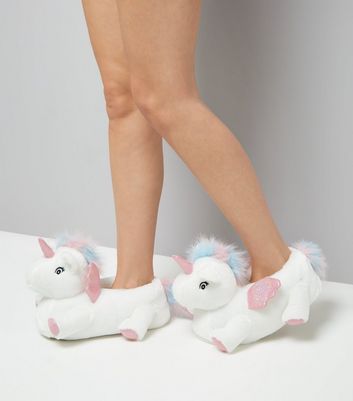 new look unicorn slippers