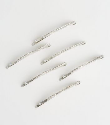 silver hair grips