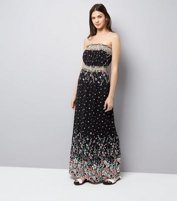 summer bandeau maxi dress