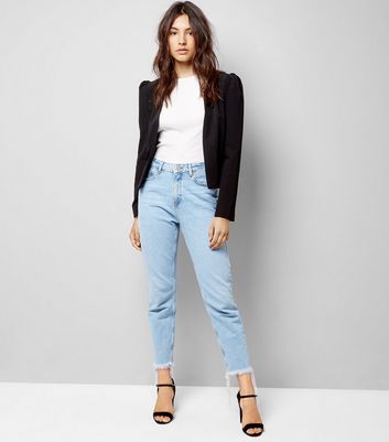 Black Puff Sleeve Blazer New Look