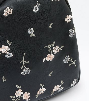 floral embroidered backpack