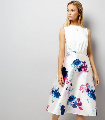 Ax paris white floral dress Clearance