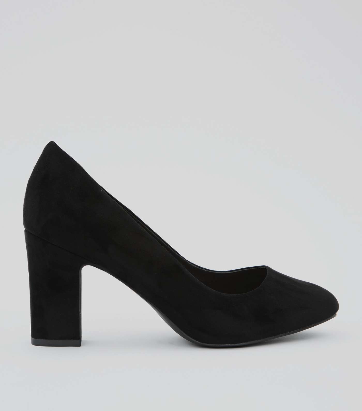 Wide Fit Black Comfort Flex Court Shoes