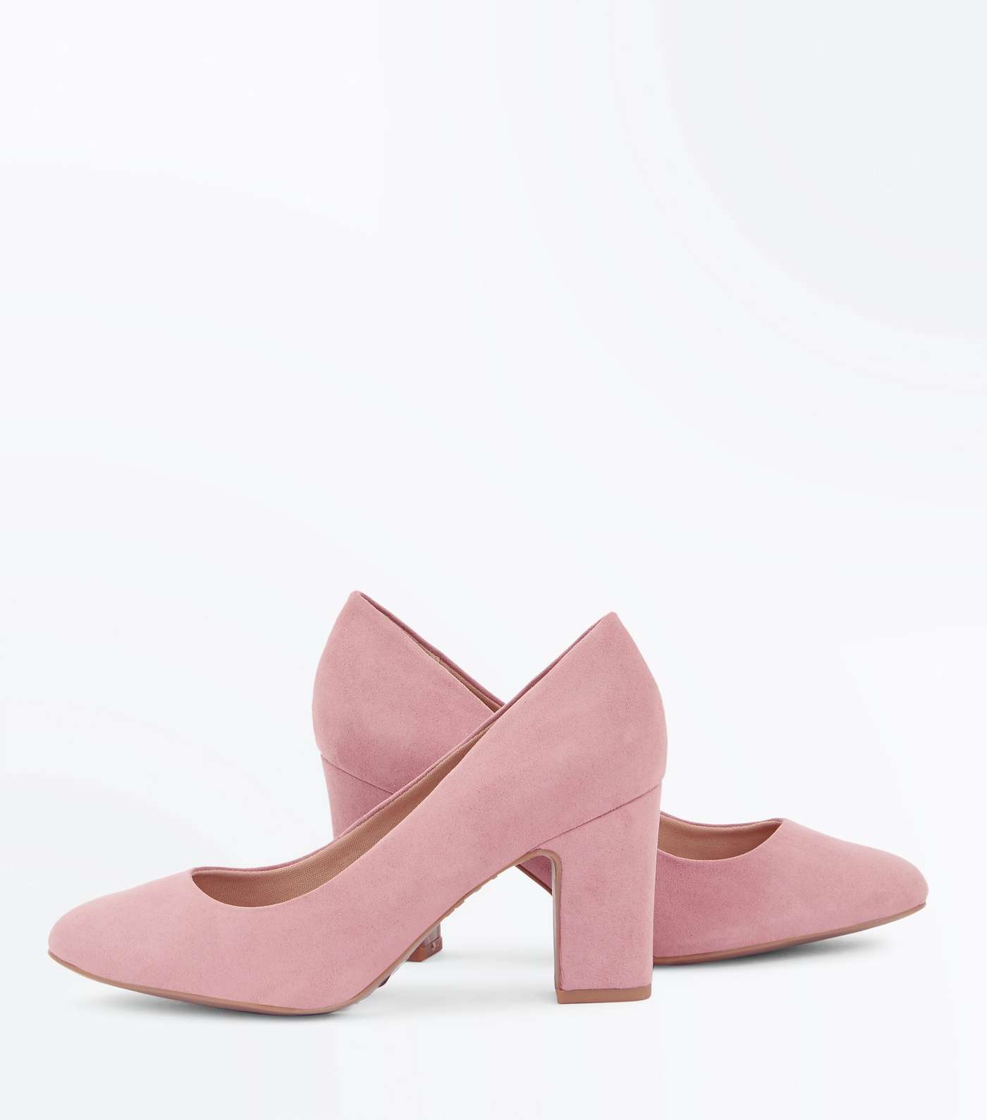 Wide Fit Pink Comfort Flex Court Shoes Image 3