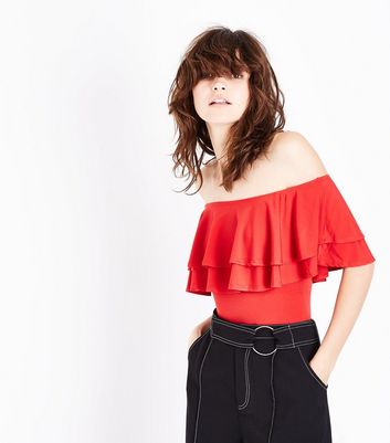 red bodysuit new look