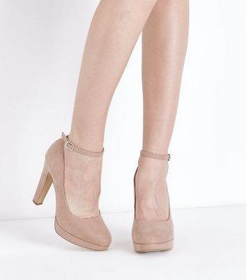 new look wide fit nude heels