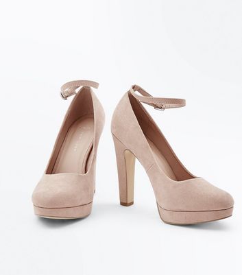 new look wide fit nude heels