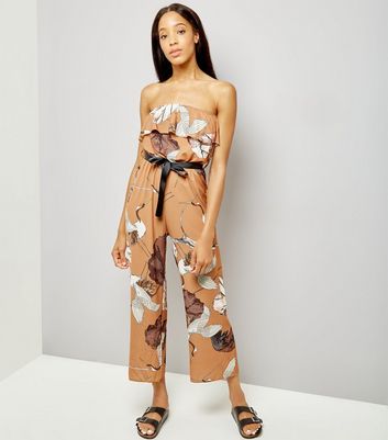 bird print jumpsuit