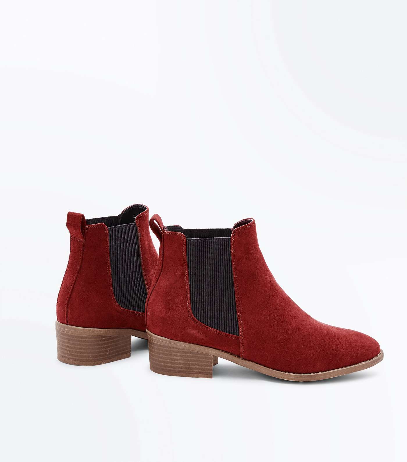 Girls Rust Suedette Chelsea Boots Image 4