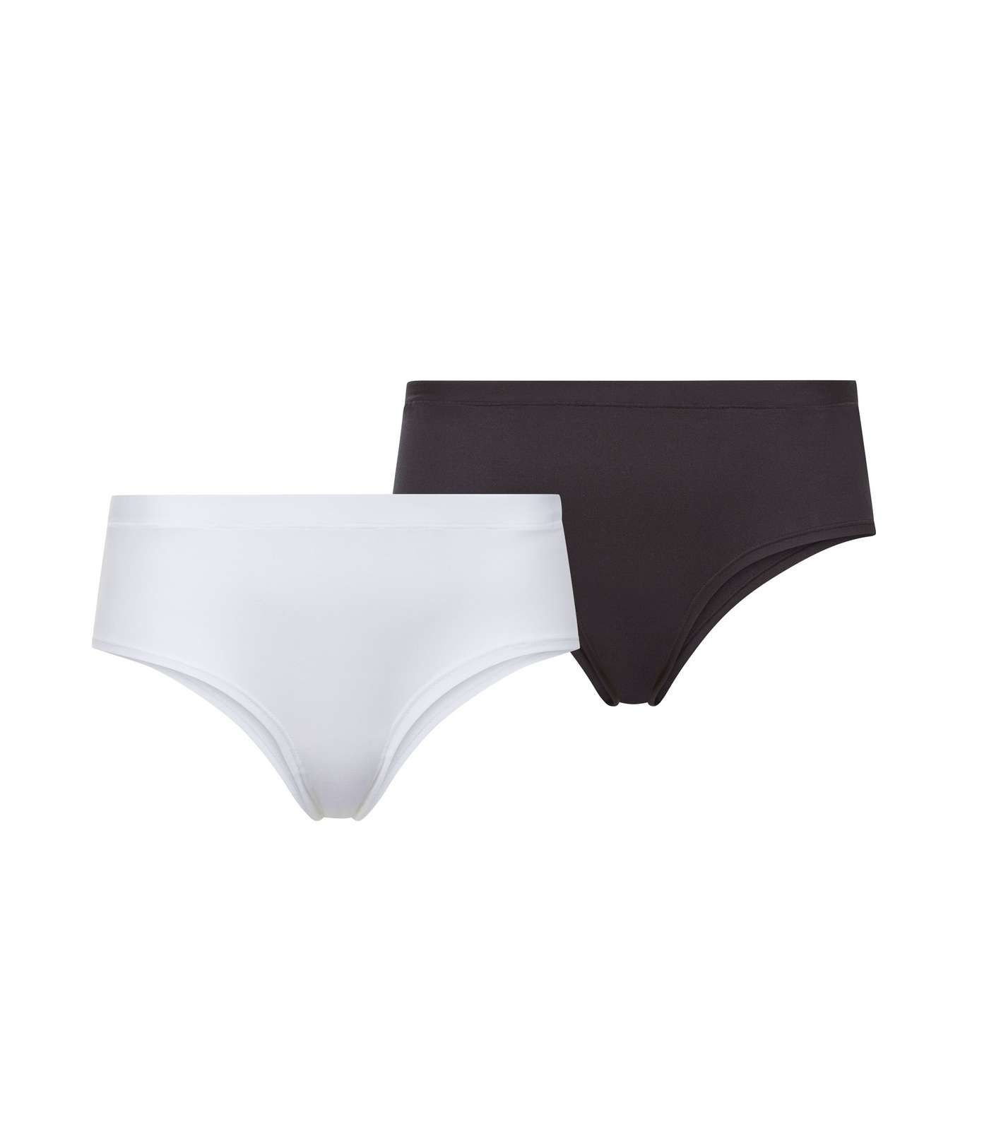 Maternity 2 Pack Black and White  Seamless Briefs