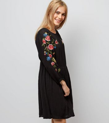 new look embroidered dress