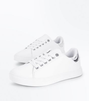 Girls on sale metallic trainers