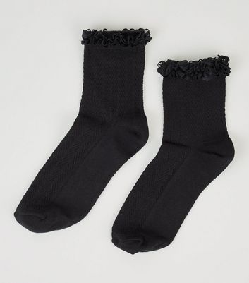 frill trainer socks