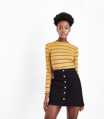 new look jean skirts