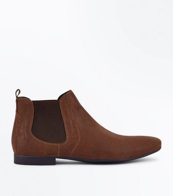 tan pointed chelsea boots