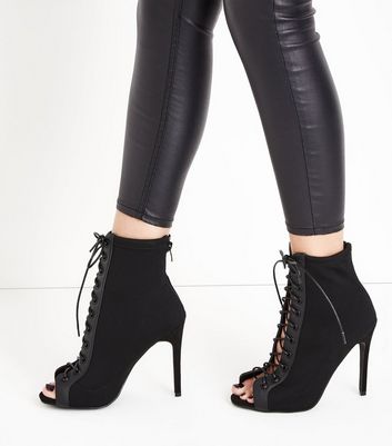 lace stiletto boots