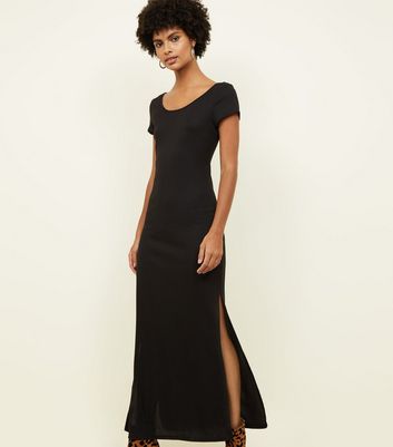 new look long black dress
