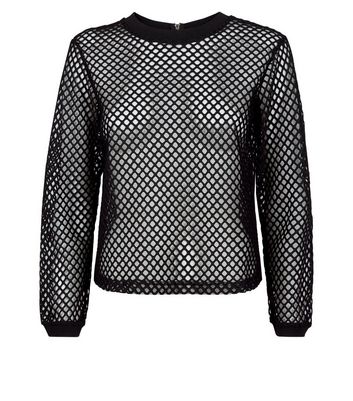 new look fishnet top