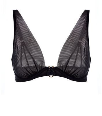 Black Sheer Bra | New Look