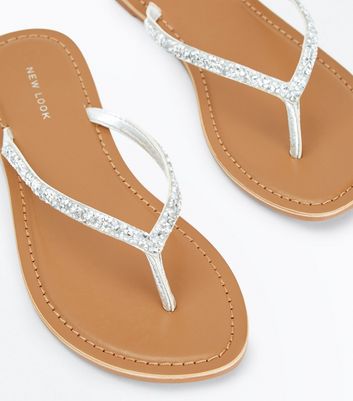 embellished flip flops uk
