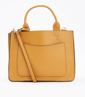 Mustard handbag store new look