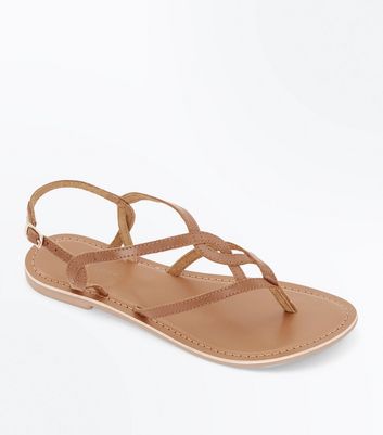 new look tan sandals