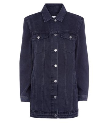 new look longline denim jacket