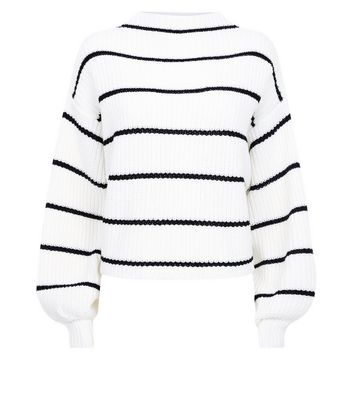 white striped jumper