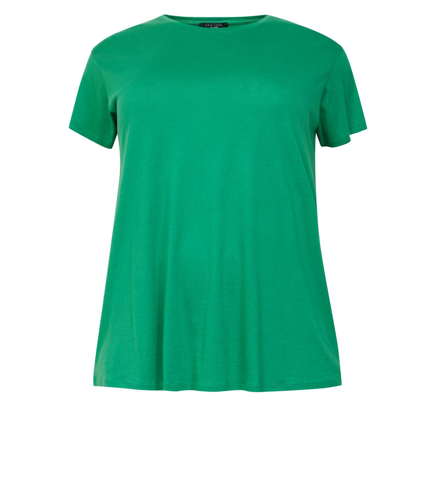Curves Green Short Sleeve Oversized T-Shirt Image 4