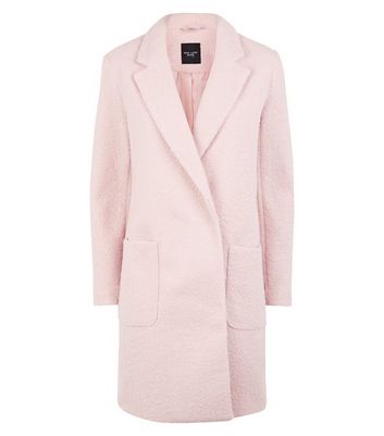 new look petite pink coat