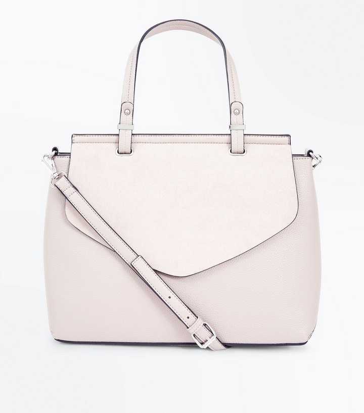 Nude Top Handle Satchel Bag