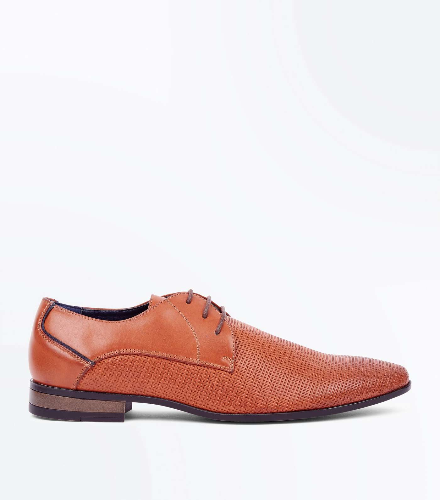Tan Lace Up Formal Gibson Shoes