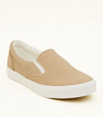 new look slip on trainers