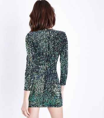 robe a paillette verte