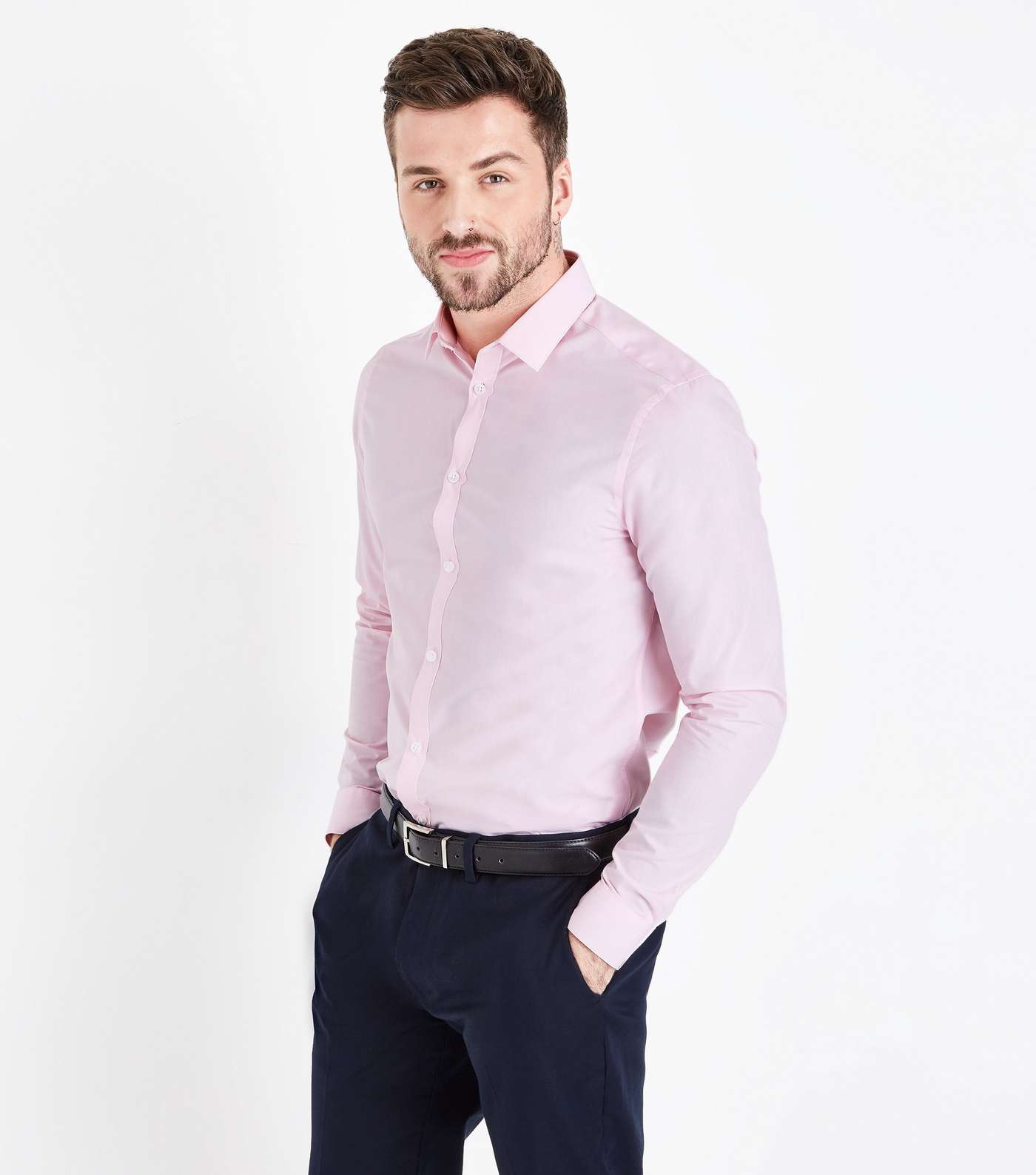 Pink Poplin Long Sleeve Shirt