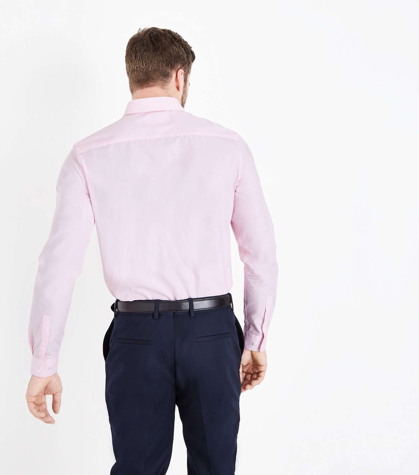 Pink Poplin Long Sleeve Shirt Image 3